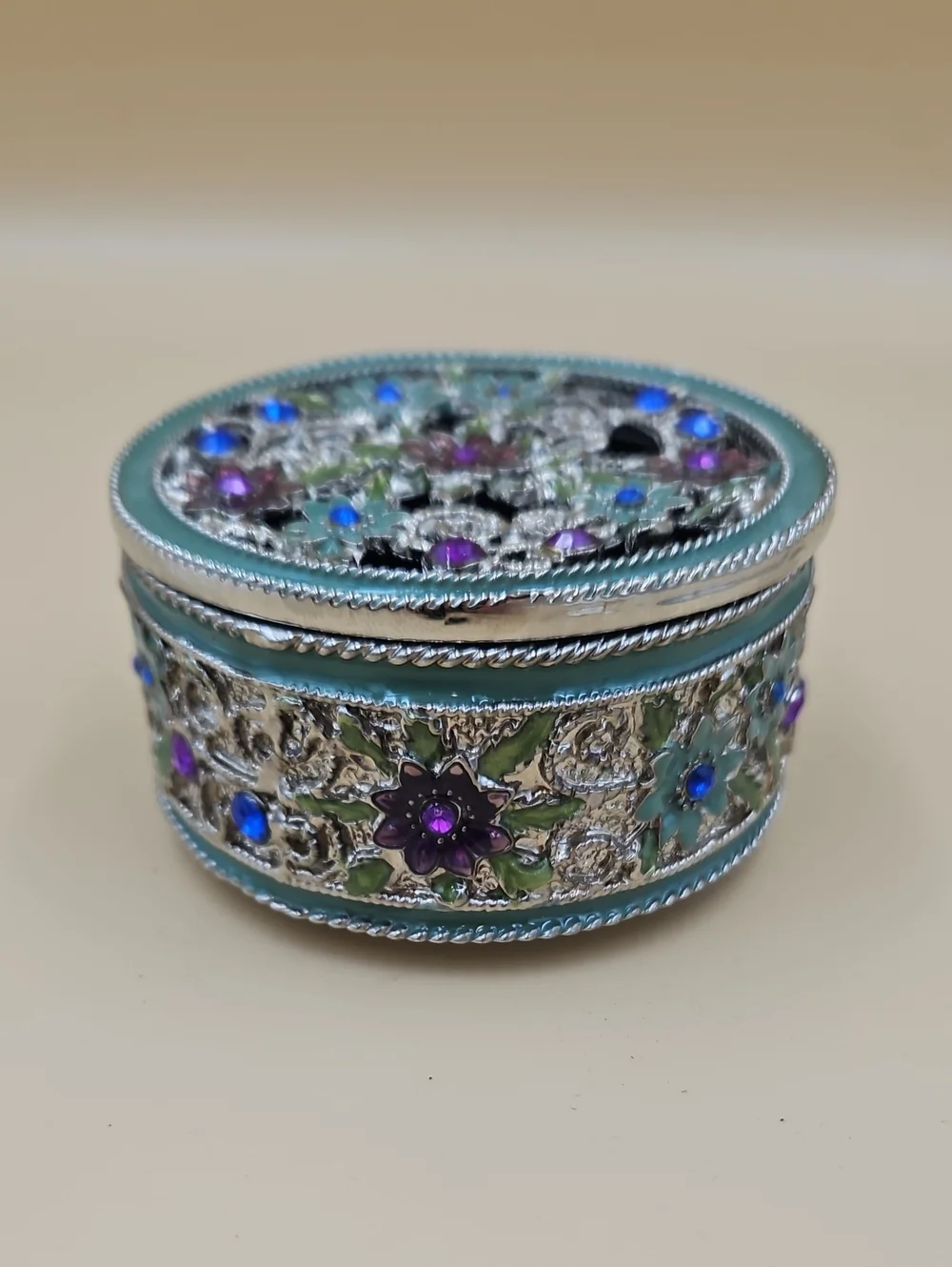 Floral Trinket Jewelry Box